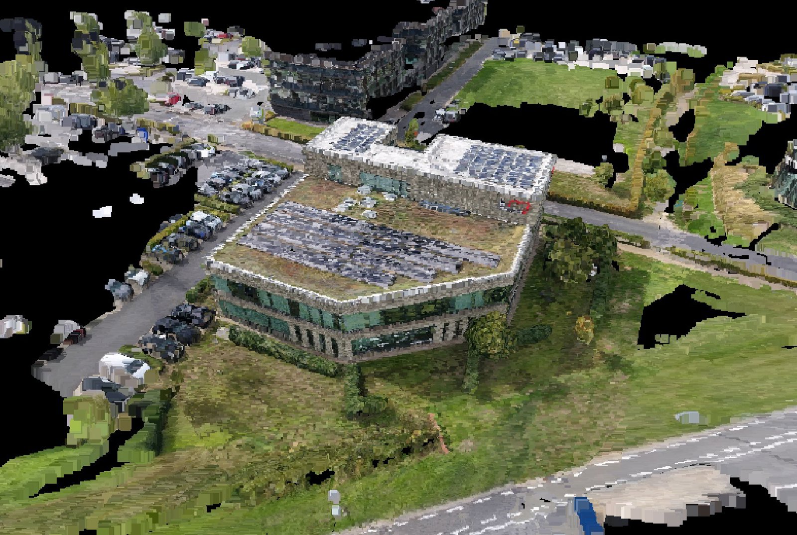 Point-cloud model preview — Kortrijk drone capture · AD-061249E5