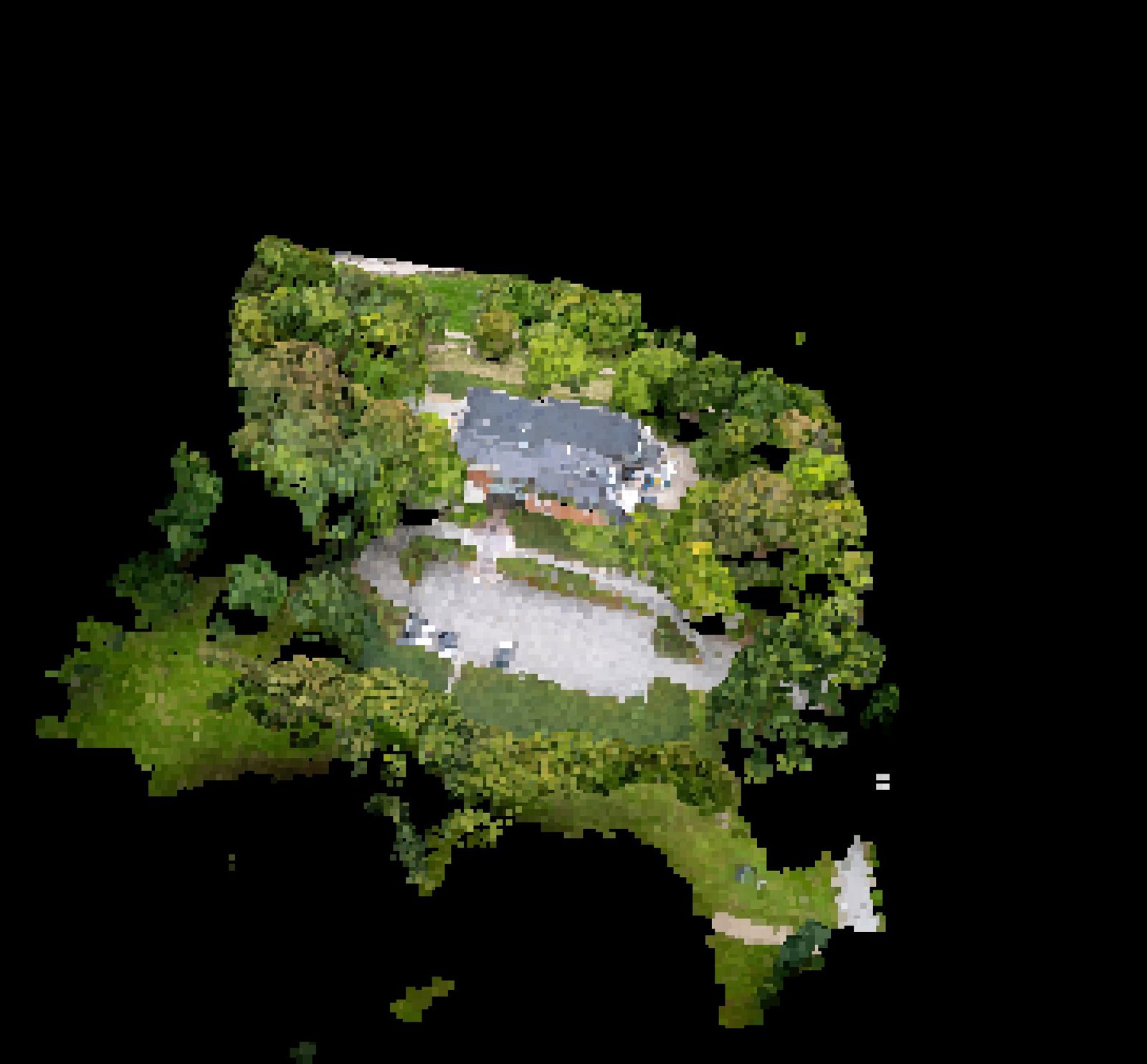 Point-cloud model preview — Frederikssund drone capture · AD-4E113279