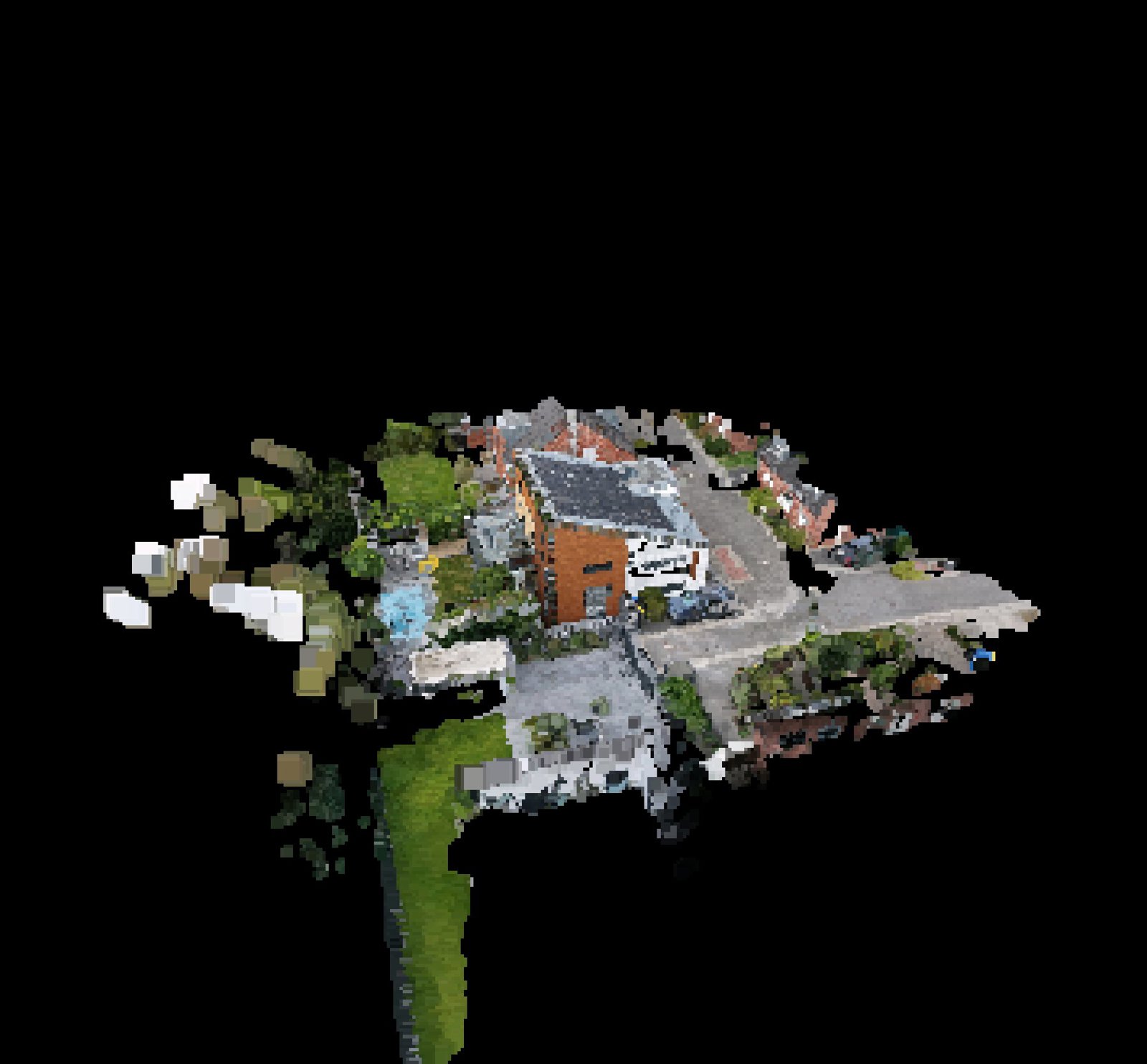 Point-cloud model preview — Meerbusch drone capture · AD-AA6821A1