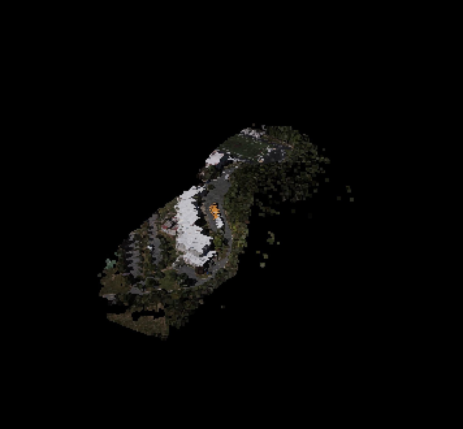 Point-cloud model preview — Black Mountain drone capture · AD-5282523E
