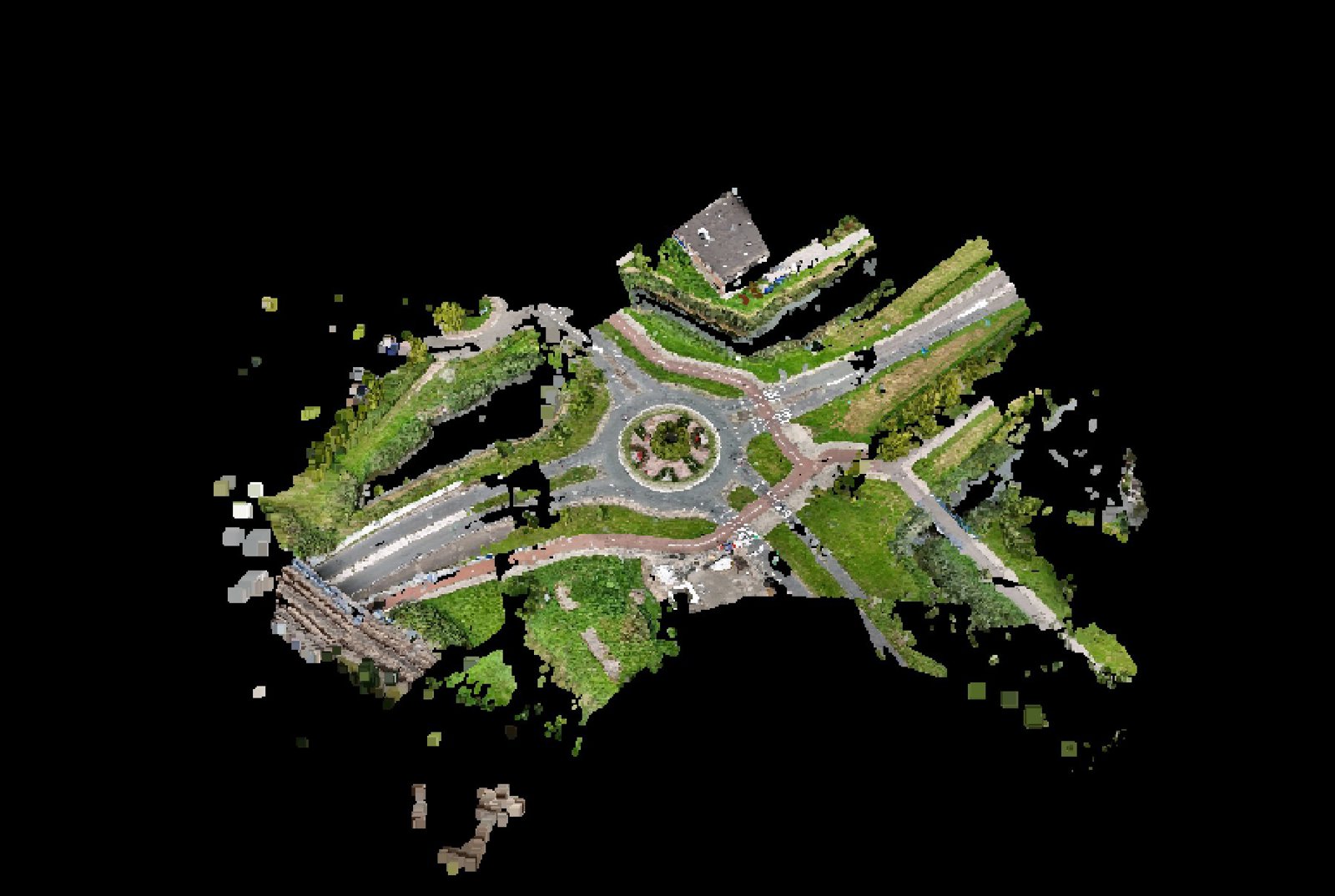 Point-cloud model preview — Dordrecht drone capture · AD-3E515DBB