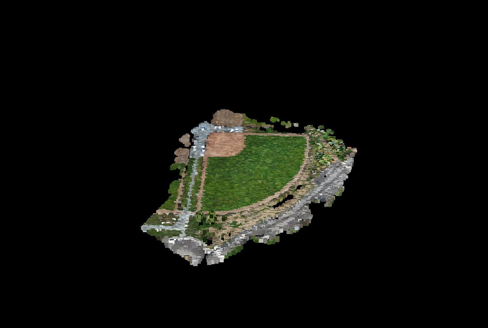 Point-cloud model preview — Kelowna drone capture · AD-CFD3E0EB