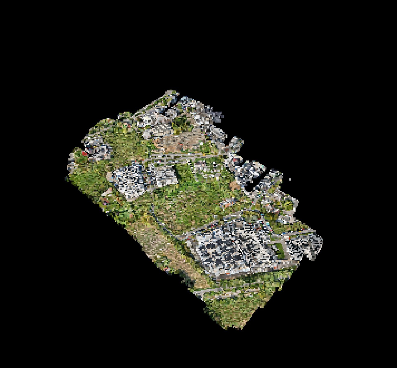 Point-cloud model preview — Provincia di Monza e della Brianza drone capture · AD-35854FC8