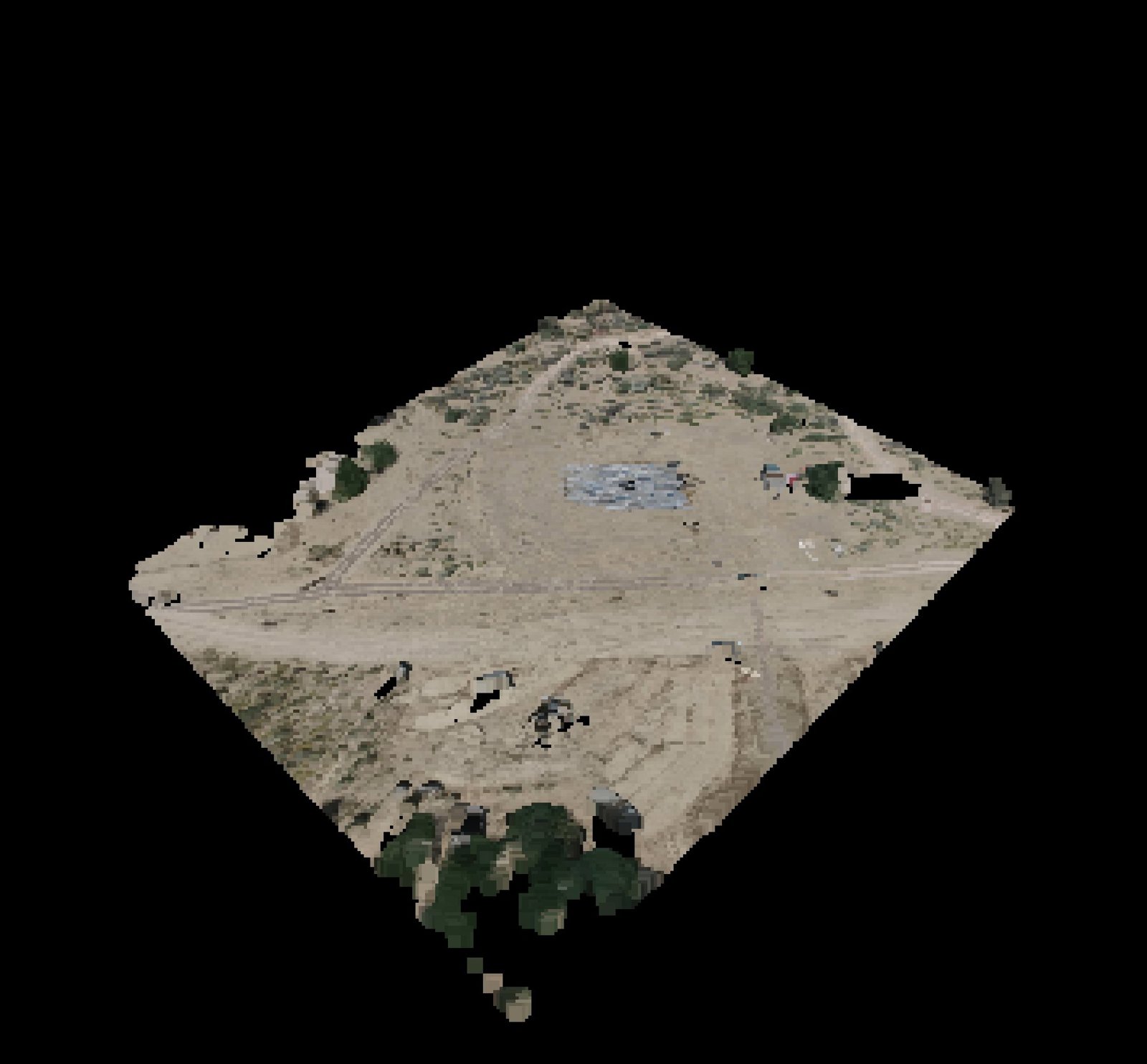 Point-cloud model preview — Nachna drone capture · AD-0D453E3C