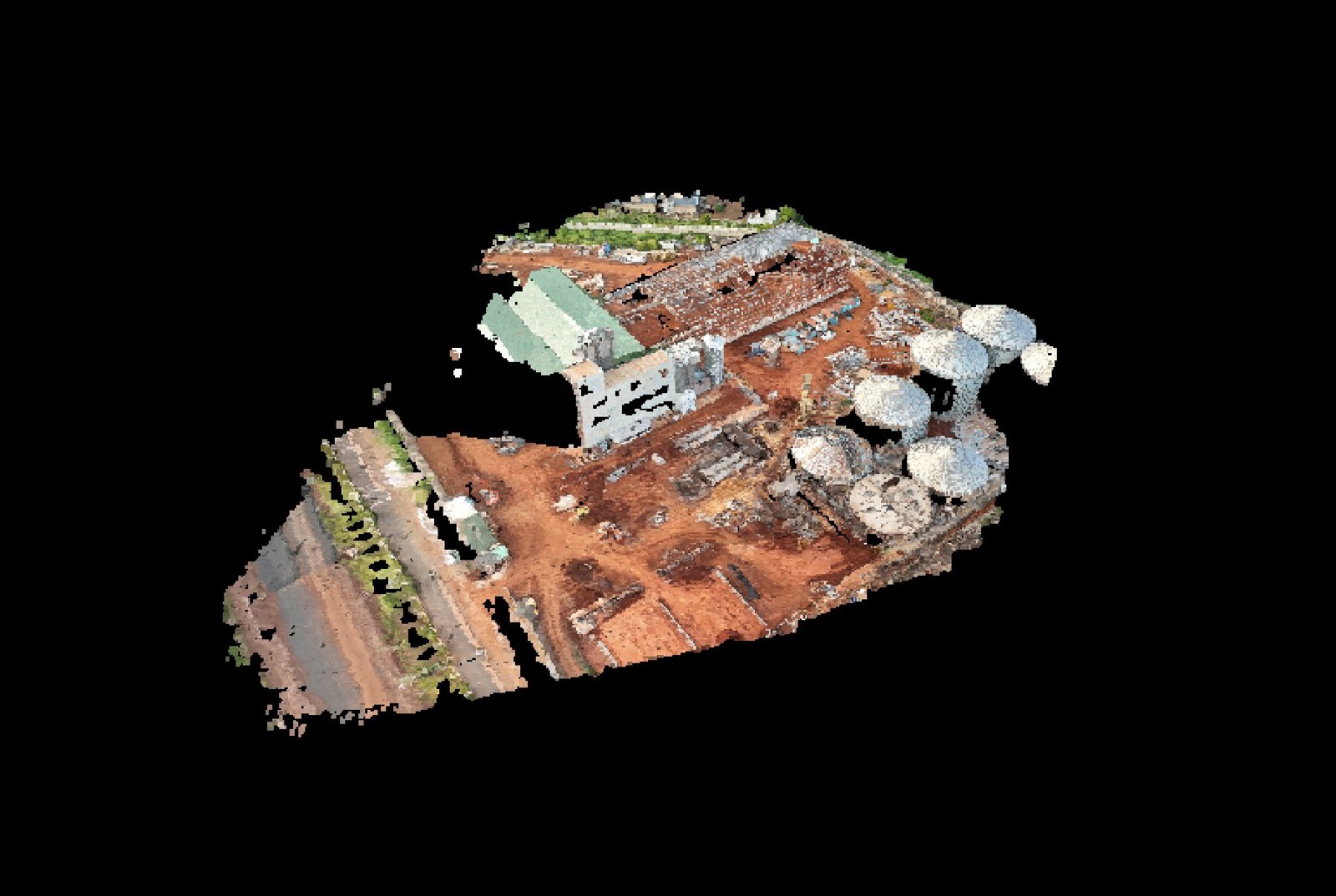 Point-cloud model preview — Rufisque drone capture · AD-31C13CA3