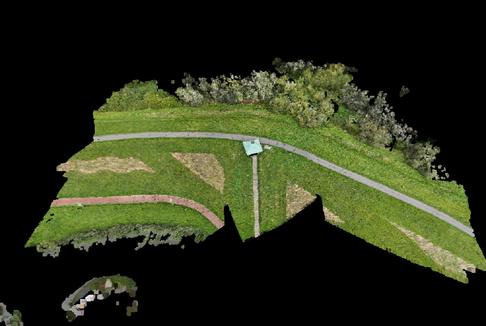 Point-cloud model preview — Dordrecht drone capture · AD-32B7A060